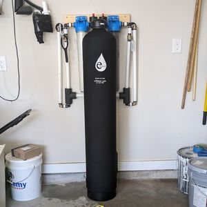 An installed whole home water filteration system